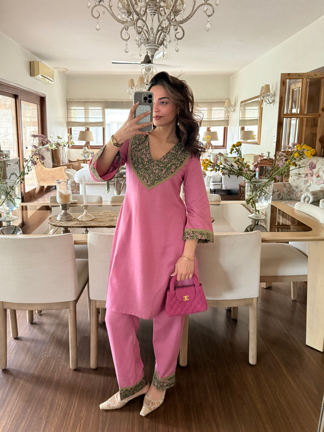 Kusum Cotton Linen Co-ord Set With Pintuck Detailing