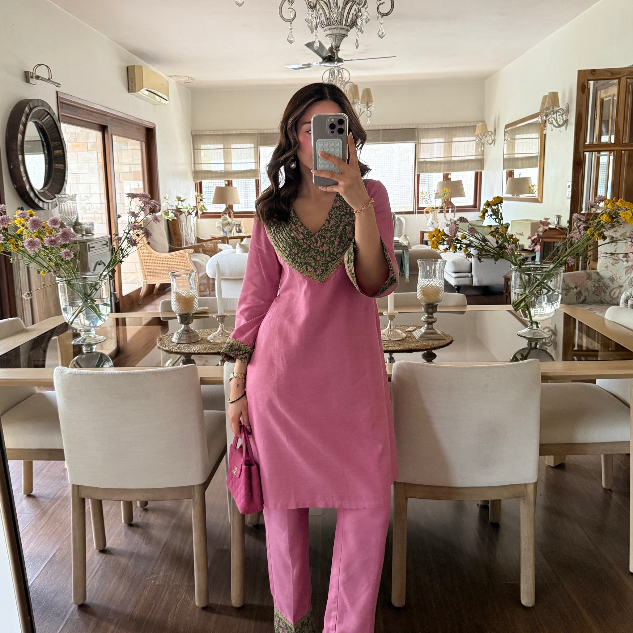 Kusum Cotton Linen Co-ord Set With Pintuck Detailing